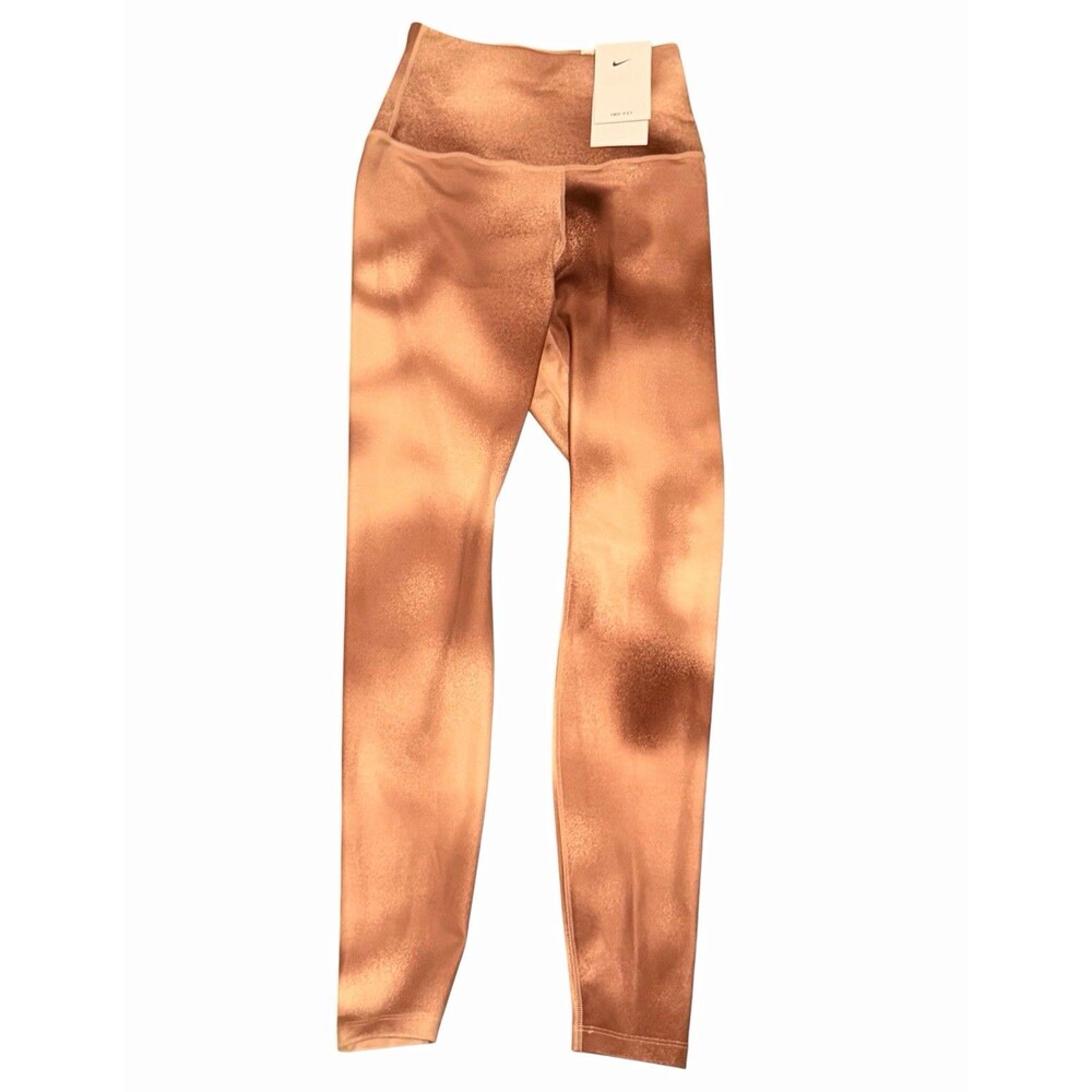 Nike Dri-FIT Women's High Rise Tie Dye Ankle Yoga Leggings Pink S